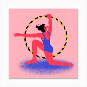 Gymnastics Square Canvas Print