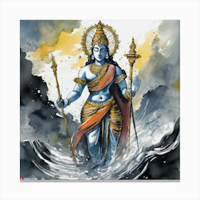 Vishnu Canvas Print