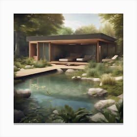 House In The Woods 1 Canvas Print