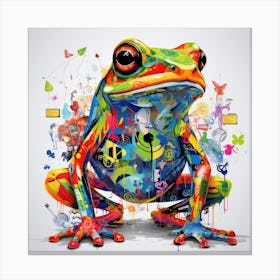 Colorful Frog 1 Canvas Print