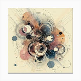 Abstract Circles 48 Canvas Print