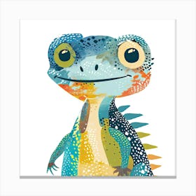 Charming Illustration Iguana 1 Canvas Print