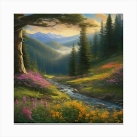 Mountain Stream 3 Canvas Print