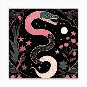 Chinese zodiac snake Canvas Print
