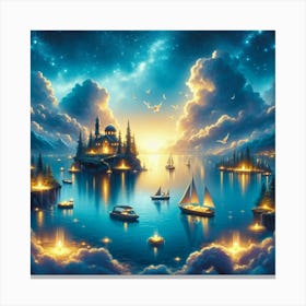 Night In The City Canvas Print