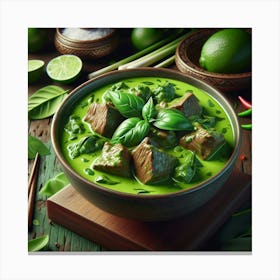 Green Curry Canvas Print