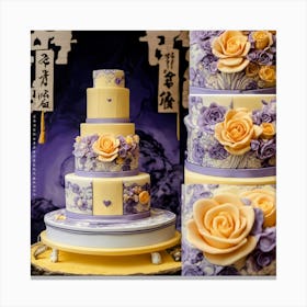 Asian Wedding Cake Canvas Print
