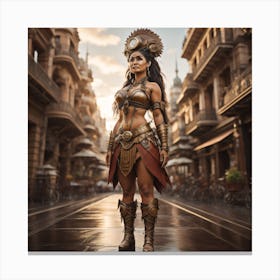 Warrior Woman Canvas Print