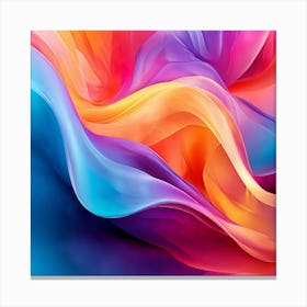 Vector Colorful Vibrant Dynamic Texture Gradient Pattern Design Artistic Creative Modern (2) Canvas Print