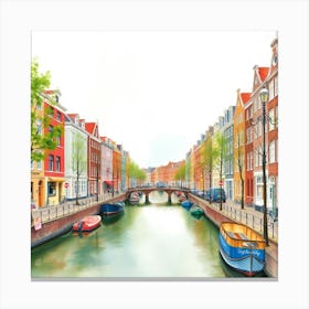 Amsterdam Canal 1 Canvas Print