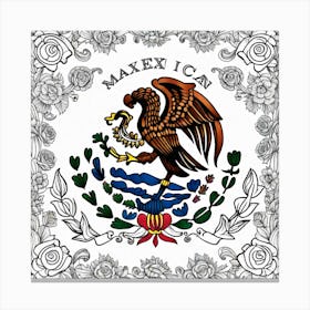 Mexico State Flag Canvas Print