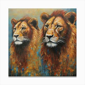 Pride of Lions Canvas Print