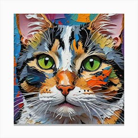 Cat Painting 4 Canvas Print