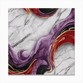 Abstract Marble Painting Canvas Print