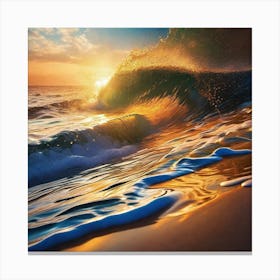 Sunset At The Beach 77 Canvas Print