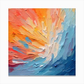 Claude's Colorful Canvases Canvas Print