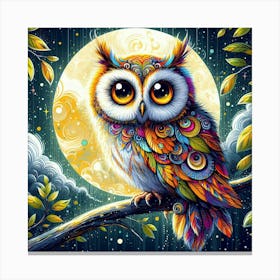 Illustration Owl 2 Canvas Print