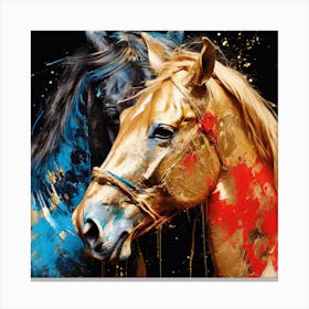 Two Horses 1 Canvas Print