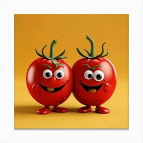 Happy Tomatoes Canvas Print