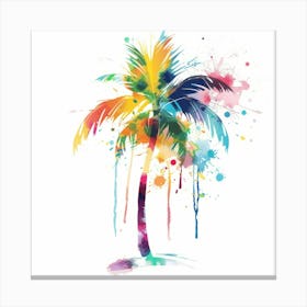 Tropical Palm Tree Canvas Print