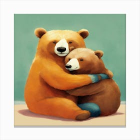 Bear Hug 1 Canvas Print