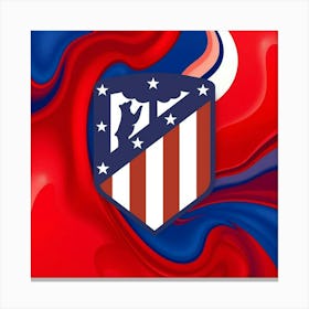 Atlético de Madrid Logo Wall Art 10 Canvas Print