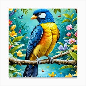 Bird In The Forest Canvas Print