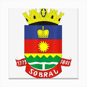 Sobral Coat Of Arms Flag National Pride Gift Souvenir Canvas Print