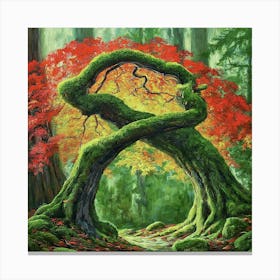 Mossy Tree Canvas Print