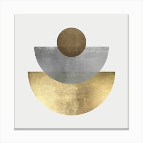 Golden geometric art 1 Canvas Print