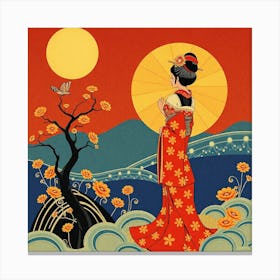 Geisha 19 Canvas Print