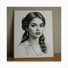 Portrait Of A Woman 4 Canvas Print