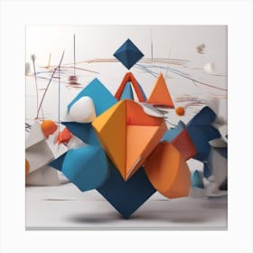 Captivating geometric shapes 4K,high quality Canvas Print