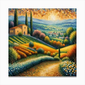 Tuscan Countryside Canvas Print