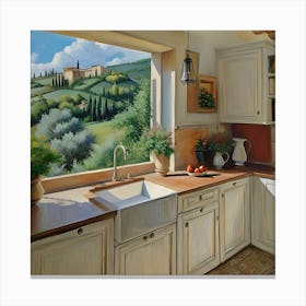 Tuscan Kitchen Canvas Print