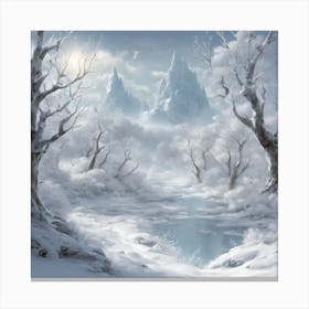 970284 In Winter, The Landscape Transforms Into A Serene Xl 1024 V1 0 Canvas Print