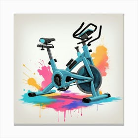 Exercise Bike Canvas Print