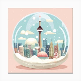 Toronto Canada Snowglobe Canvas Print