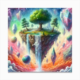 Mystical Floating Island 8 Canvas Print