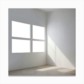 Empty Room With Windows 2 Canvas Print