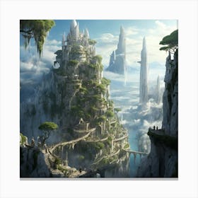Fantasy City 13 Canvas Print