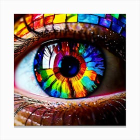 Rainbow Eye 13 Canvas Print