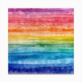 Rainbow Stripes Canvas Print