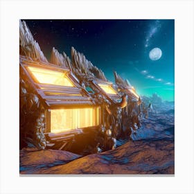 House In Space Canvas Print