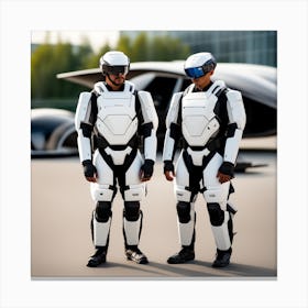 Futuristic Soldiers Canvas Print