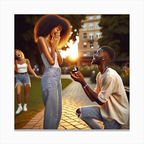 "She Said Yes" Canvas Print