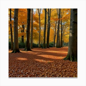 Autumn In The Forest Canvas Print