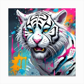 White Tiger 8 Canvas Print