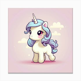 Cute Unicorn 458 Canvas Print