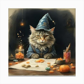 Wizard Cat 5 Canvas Print